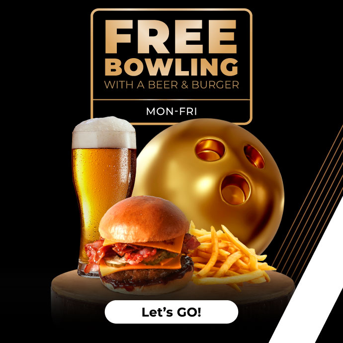Free Bowling with Beer & Burger
