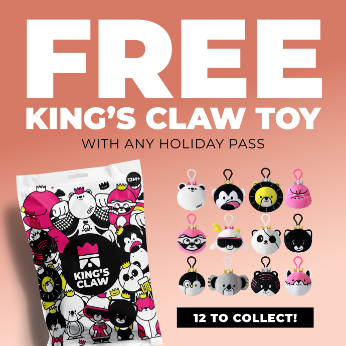 1x Free King's Claw collectable blind bag toy at Kingpin