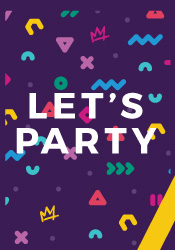 Purple Party Invitations